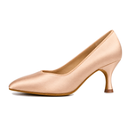 Chaussures de tango femme en satin à talon évasé, modèle Hana, vue 3