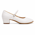 Baskets de danse moderne femme outdoor 4cm blanc — Ulyana - vue de profil