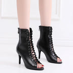 Souliers de danse latine femme daim — Inès - semelle