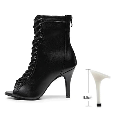 Souliers de danse latine femme daim — Inès - vue dessus