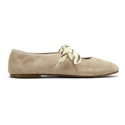 Chaussons de danse classique femme abricot — Polina - vue de profil