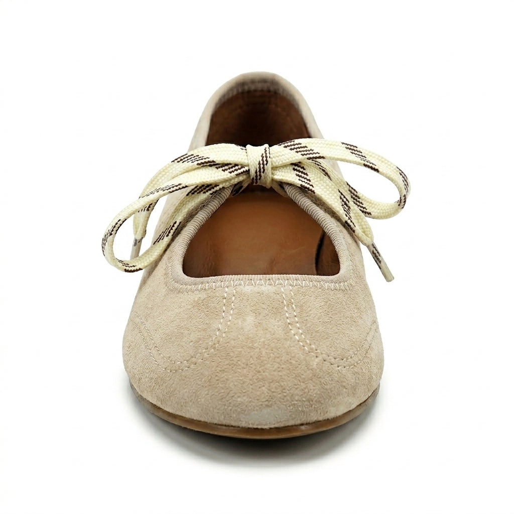 Chaussons de danse classique femme abricot — Polina - vue arrière