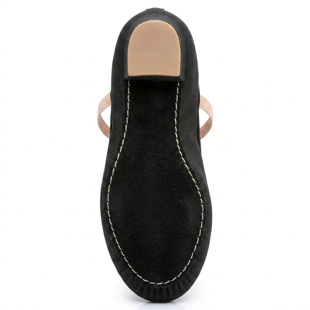 Chaussons de danse classique femme noir heel — Largo - semelle