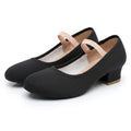 Chaussons de danse classique femme noir heel — Largo