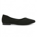 Chaussons de danse classique femme daim noir — Fiorella - vue de profil