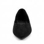 Chaussons de danse classique femme daim noir — Fiorella - vue arrière