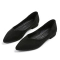 Chaussons de danse classique femme daim noir — Fiorella