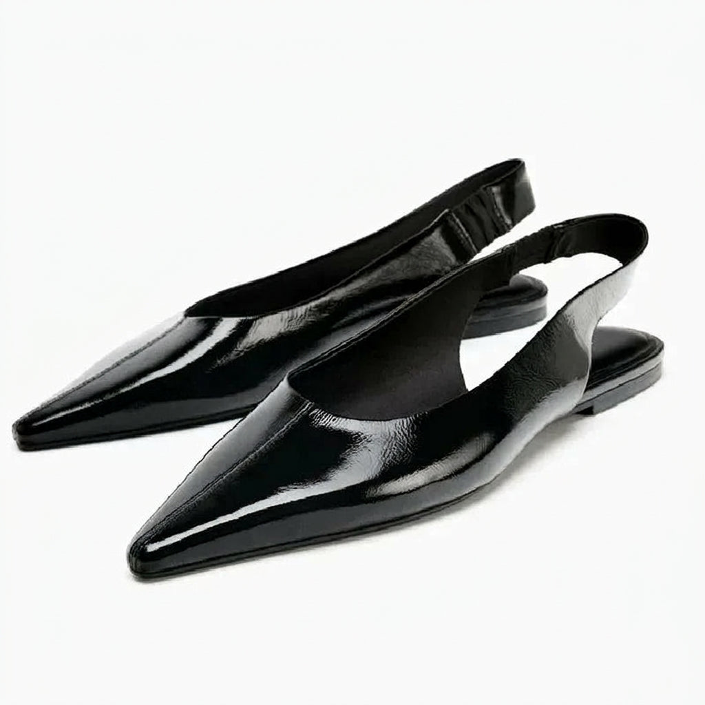 Chaussons de danse classique femme cuir verni — Milagros