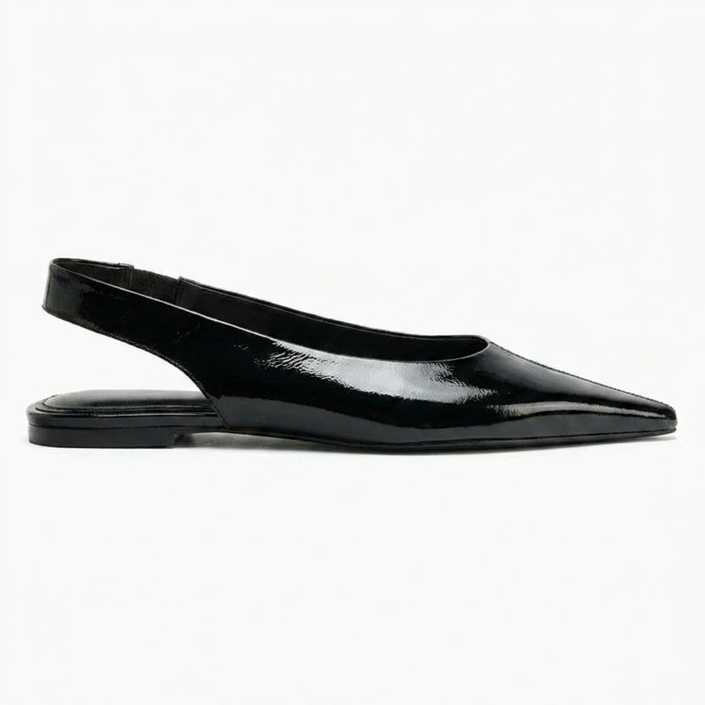 Chaussons de danse classique femme cuir verni — Milagros - vue de profil