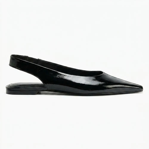 Chaussons de danse classique femme cuir verni — Milagros - vue de profil