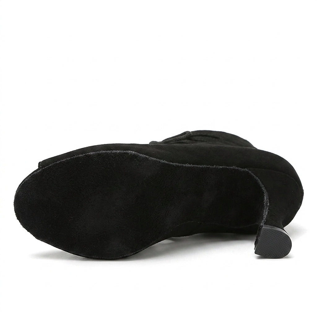 Chaussures de salsa femme satin — Soraya - vue rapprochée