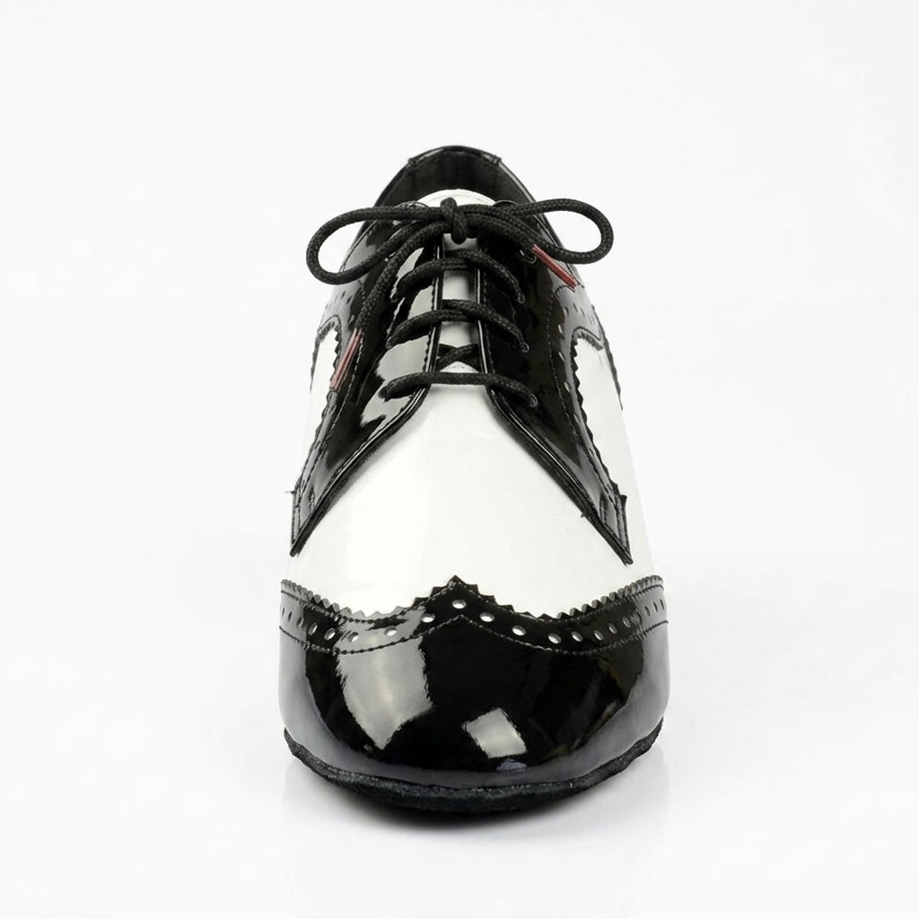 Baskets de danse moderne homme cuir verni bd 441 heel — Amparo - vue arrière