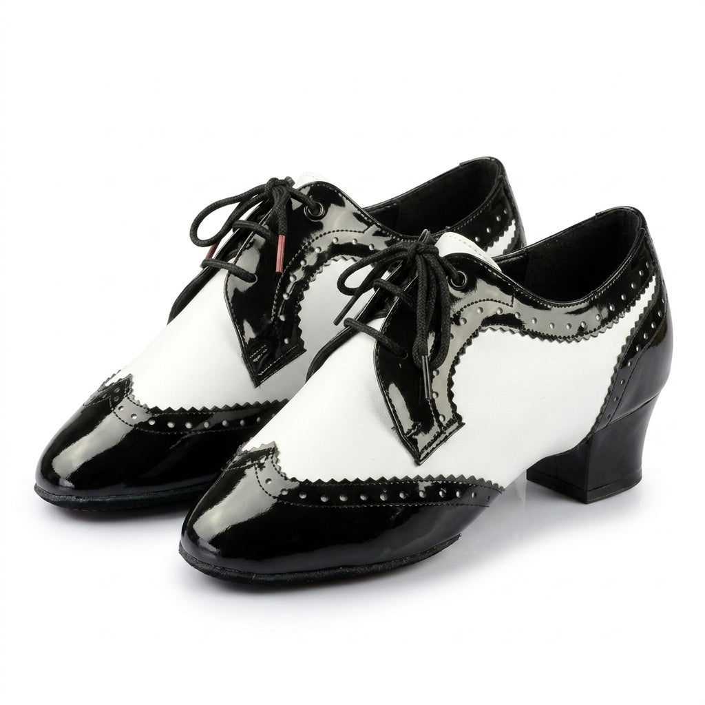 Baskets de danse moderne homme cuir verni bd 441 heel — Amparo