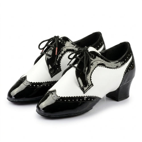 Baskets de danse moderne homme cuir verni bd 441 heel — Amparo