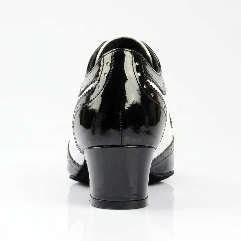 Baskets de danse moderne homme cuir verni bd 441 heel — Amparo - détail