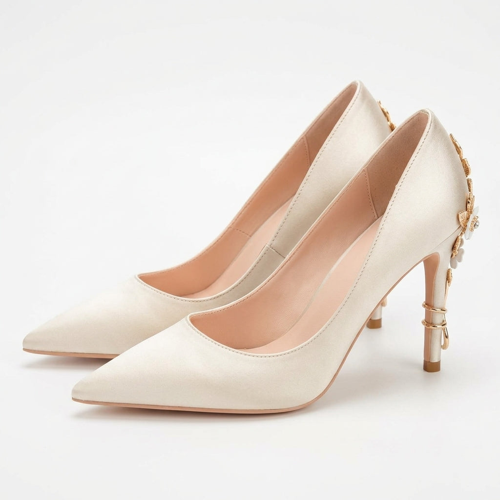 Chaussons de danse classique femme satin — Flora