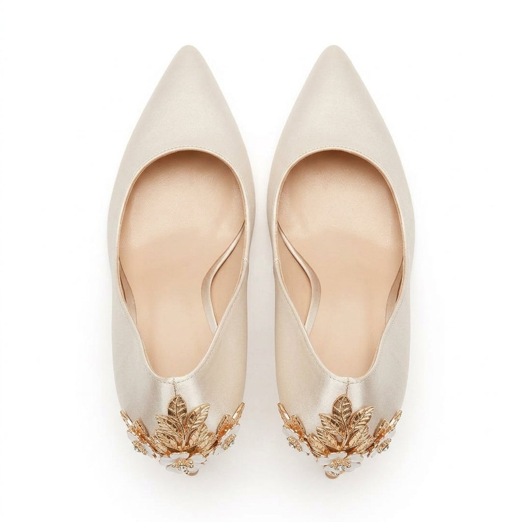 Chaussons de danse classique femme satin — Flora