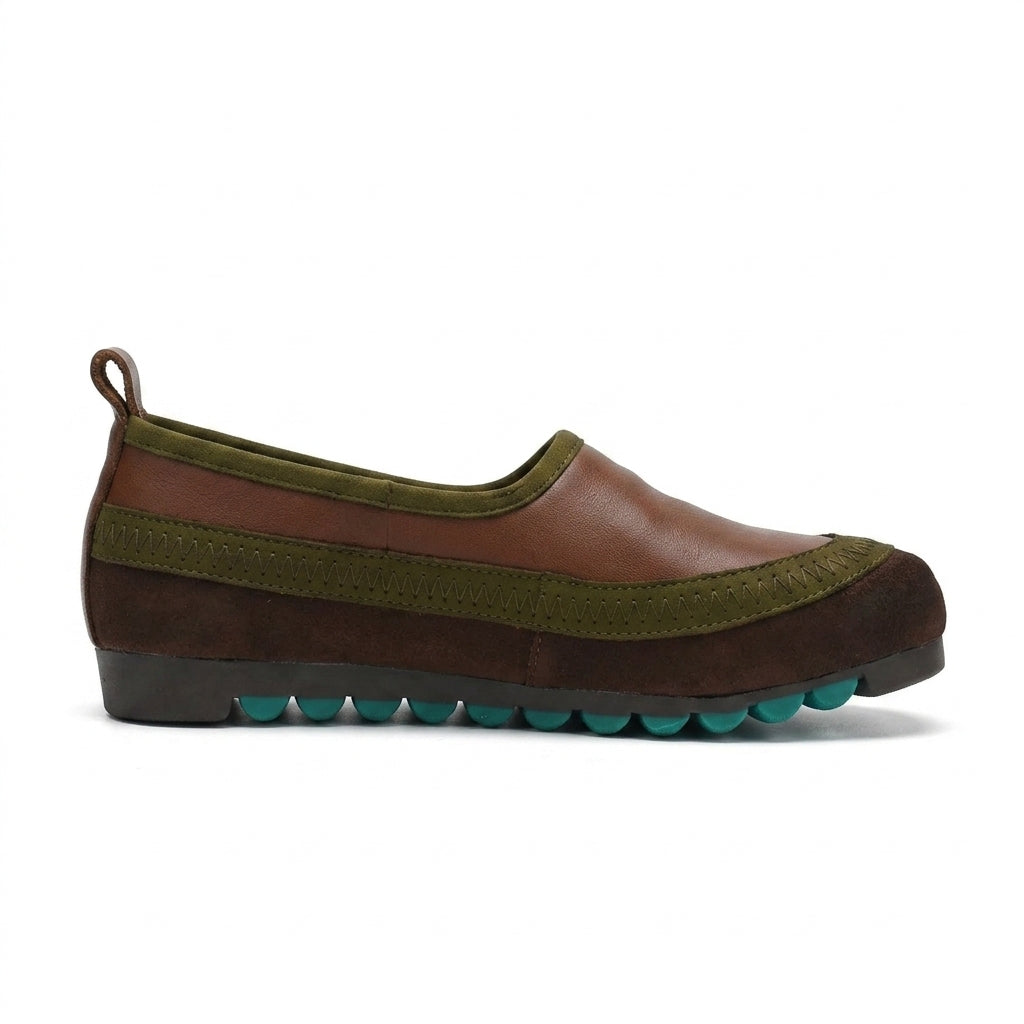 Chaussons de danse classique femme marron — Tiziana - vue de profil