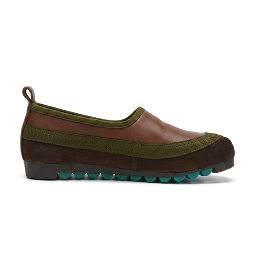 Chaussons de danse classique femme marron — Tiziana - vue de profil