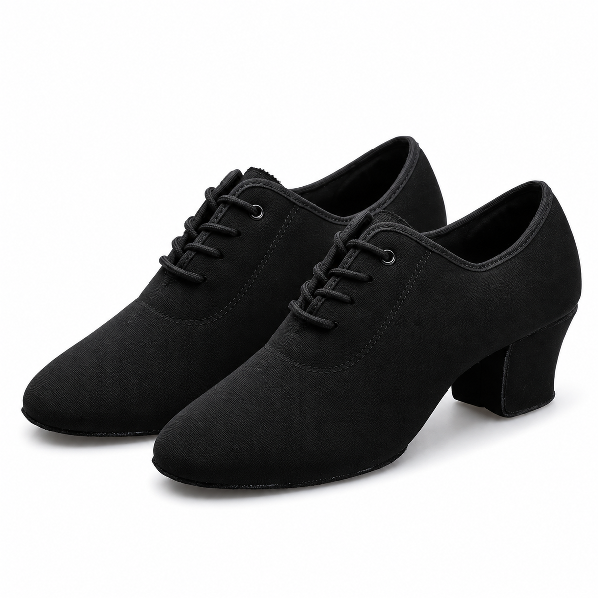 Chaussures de salsa femme noires, talon 3,5 cm, modèle Hallberg