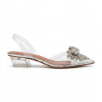 Chaussons de danse classique femme argent — Rodkin - vue de profil