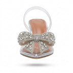 Chaussons de danse classique femme argent — Rodkin - vue arrière