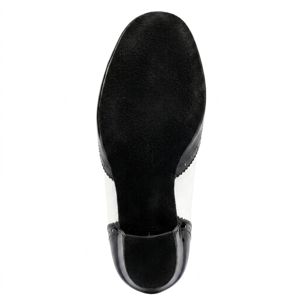 Baskets de danse moderne homme cuir verni bd 441 heel — Amparo - vue rapprochée