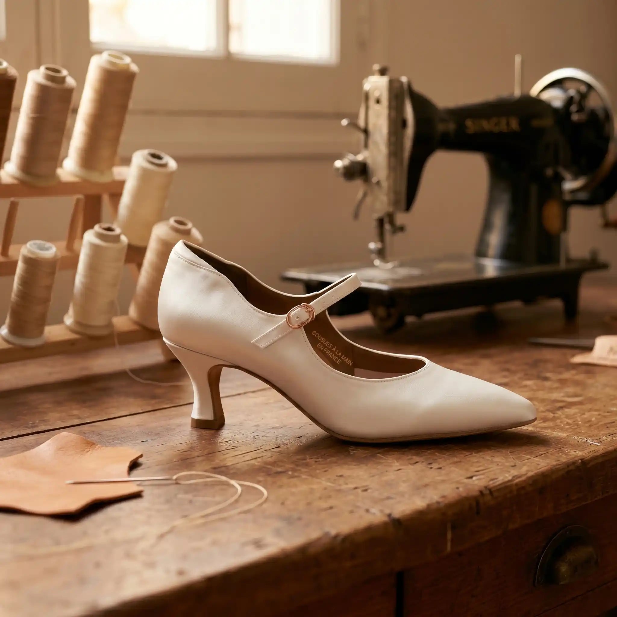 Souliers de tango femme satin — Noémie