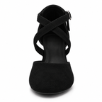 Chaussures de salsa femme, semelle suédée, modèle Rosalie, vue 6