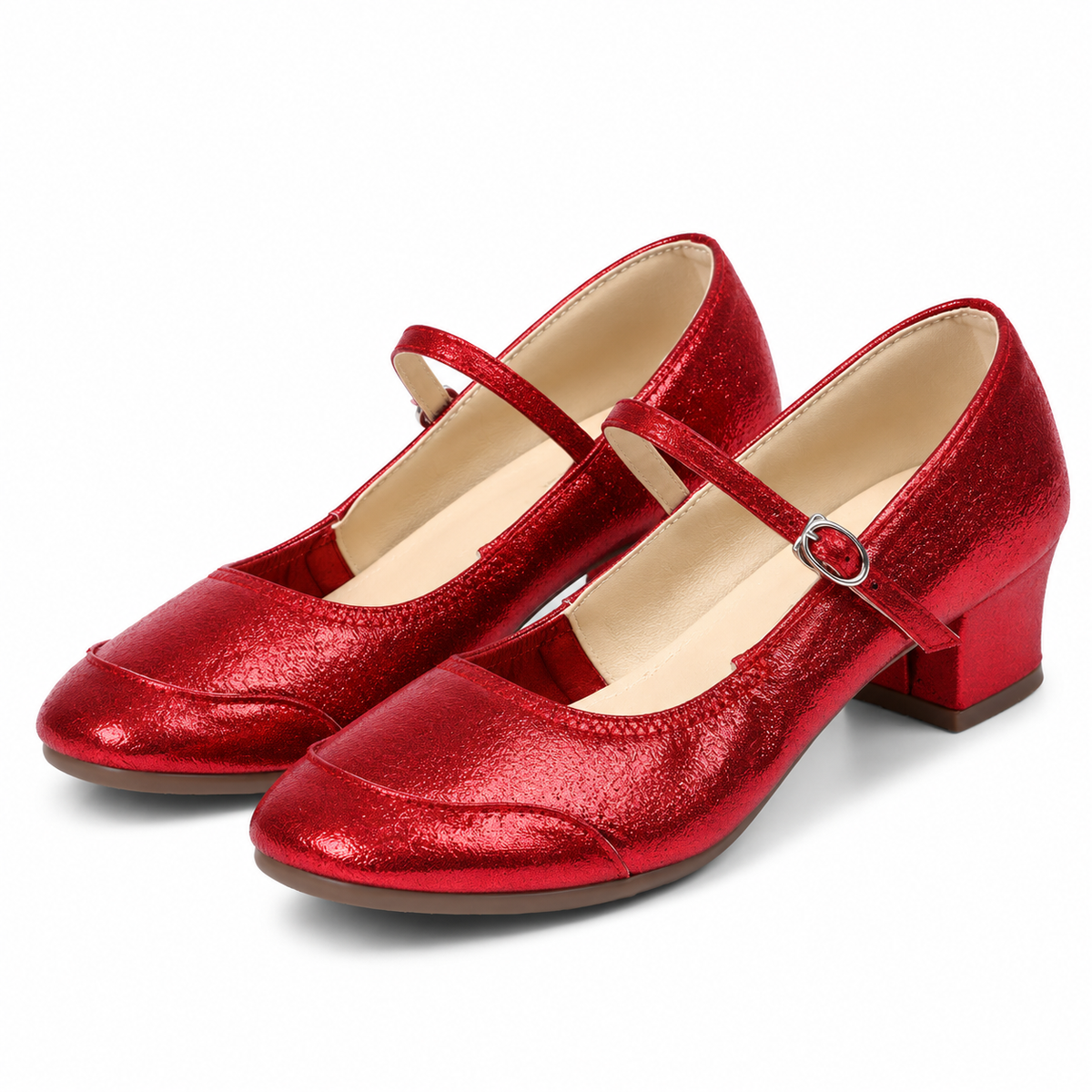 Chaussures de salsa femme à talon 4 cm, modèle Macarena, vue 3
