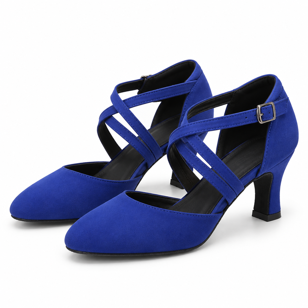 Chaussures de salsa femme, semelle suédée, modèle Rosalie, vue 2