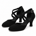 Chaussures de salsa femme, semelle suédée, modèle Rosalie
