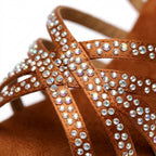 Chaussures de salsa femme strass, modèle Claudia, vue 8