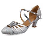 Chaussures de salsa femme paillettes, modèle Vishneva, vue 19