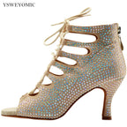 Chaussures de salsa femme daim — Lodz - détail