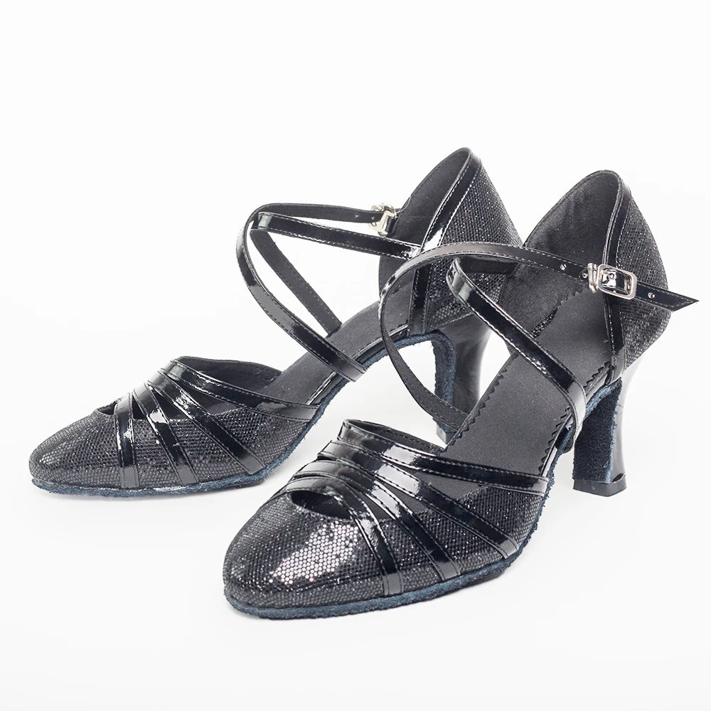 Chaussures de salsa femme paillettes — Vishneva - vue 15