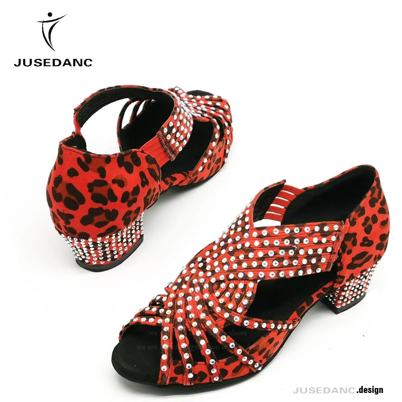 Chaussures de salsa femme strass — Shearer - semelle