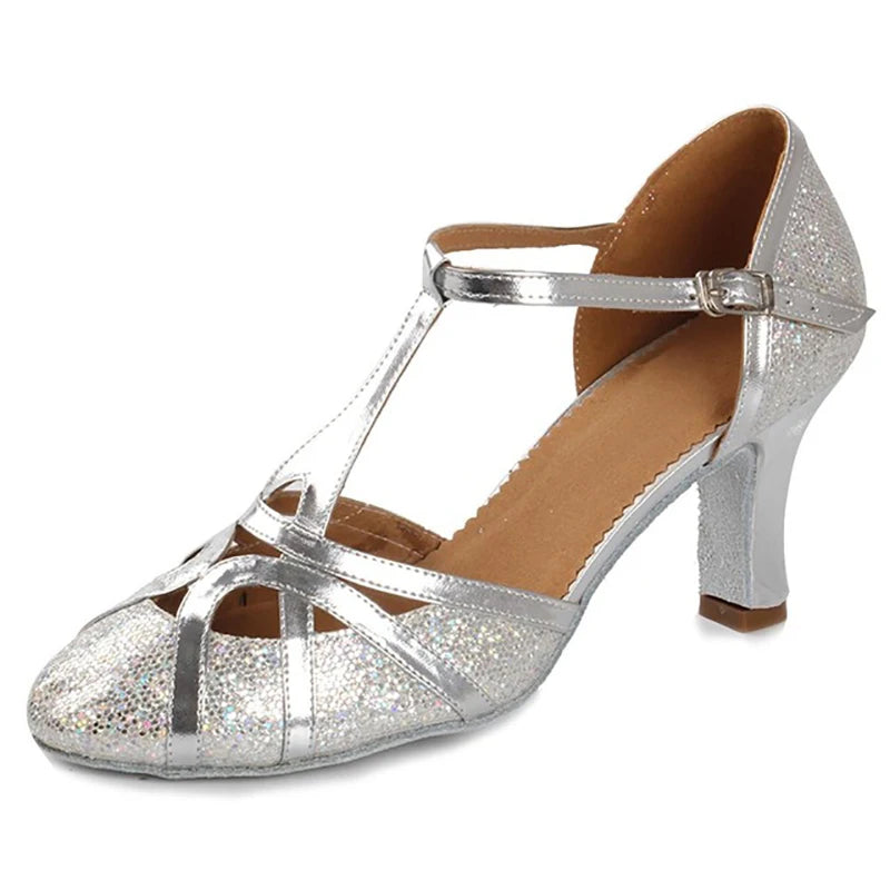 Chaussures de salsa femme paillettes — Vishneva - vue 13