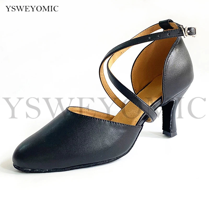 Souliers de danse latine femme — Tendu - vue de profil