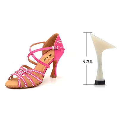 Chaussures de salsa femme strass — Hortensia - vue intérieure