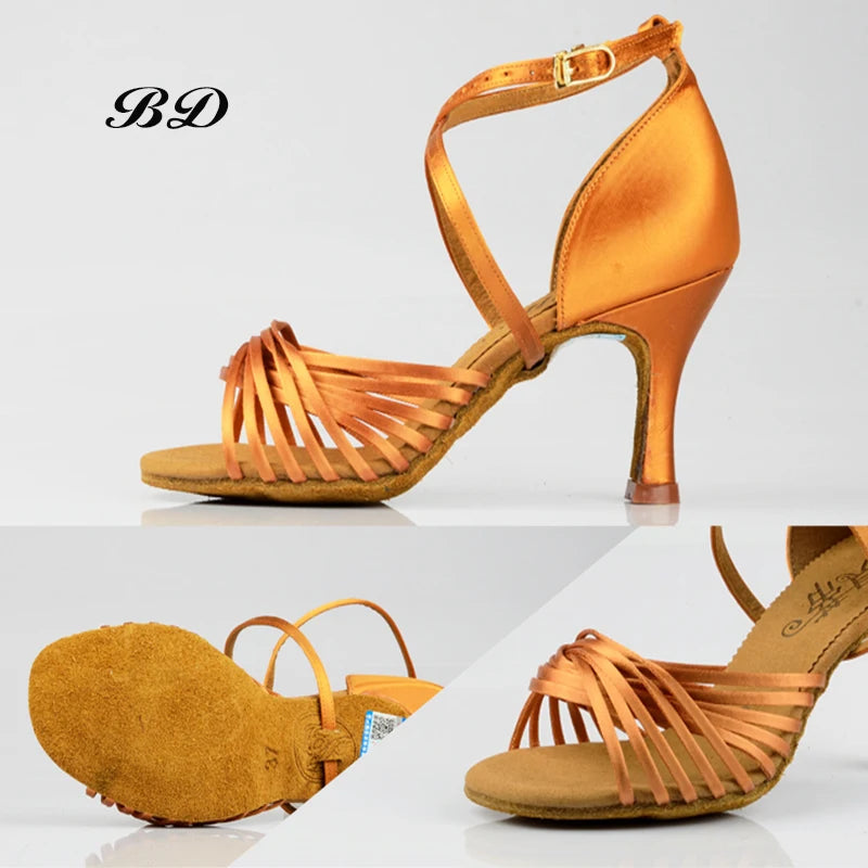 Chaussures de jazz femme satin — Bolle - vue de profil