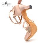 Souliers de danse latine femme satin — Effacé - semelle