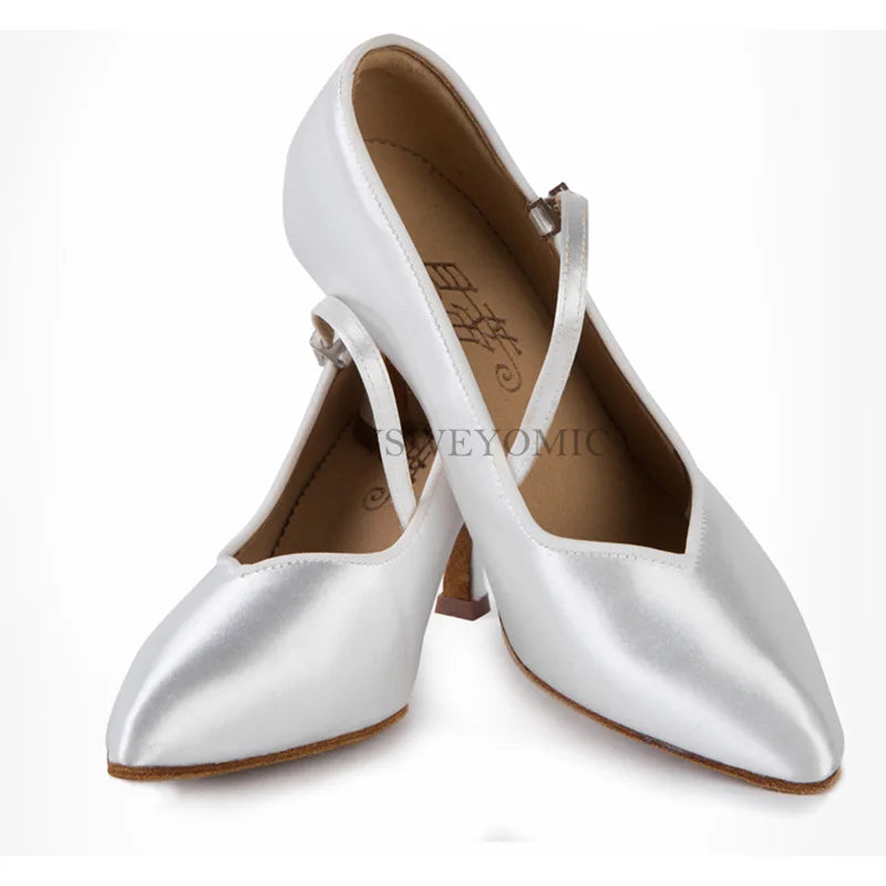 Souliers de danse latine femme satin — Malakhov