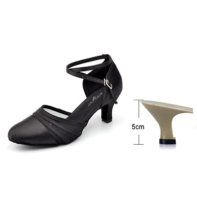 Souliers de danse latine femme satin — Effacé - vue 12
