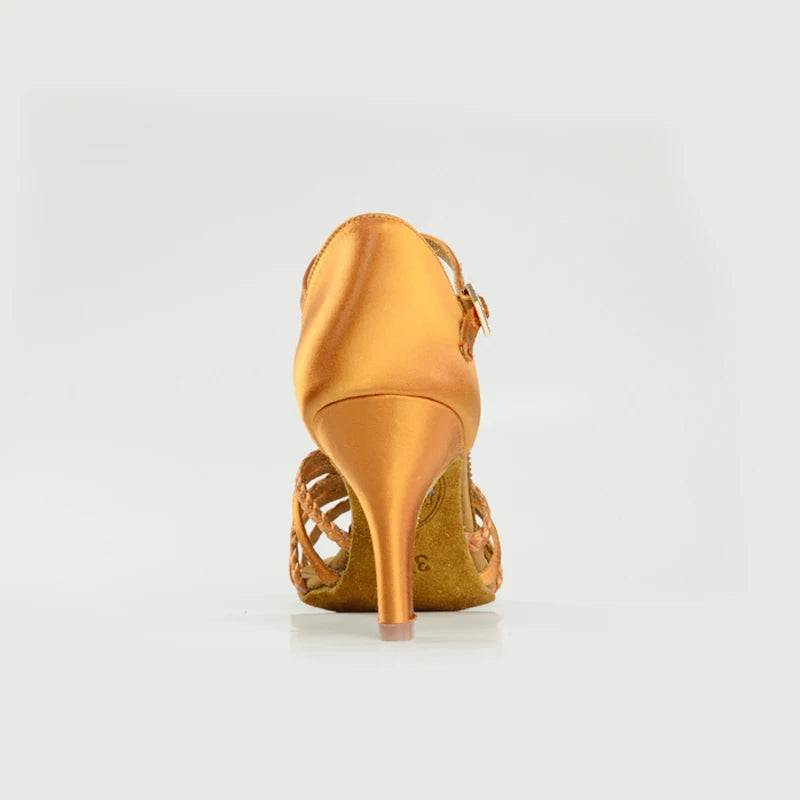Souliers de danse latine femme satin — Joëlle - vue arrière