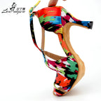 Chaussures de salsa femme satin — Patrizia - semelle