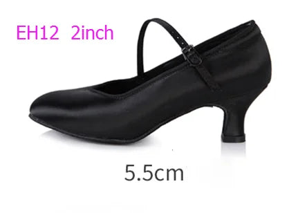 Souliers de danse latine femme satin — Malakhov - vue 3/4