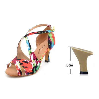 Chaussures de salsa femme satin — Patrizia - vue 3/4