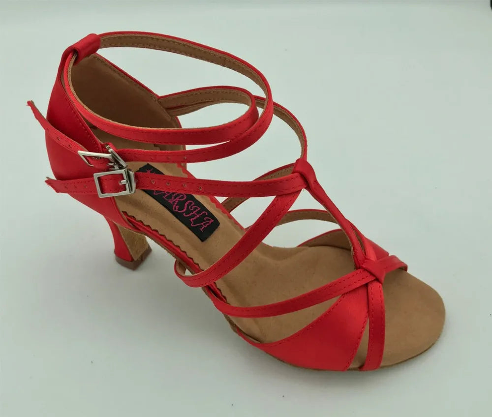 Chaussures de salsa femme satin — Lotier