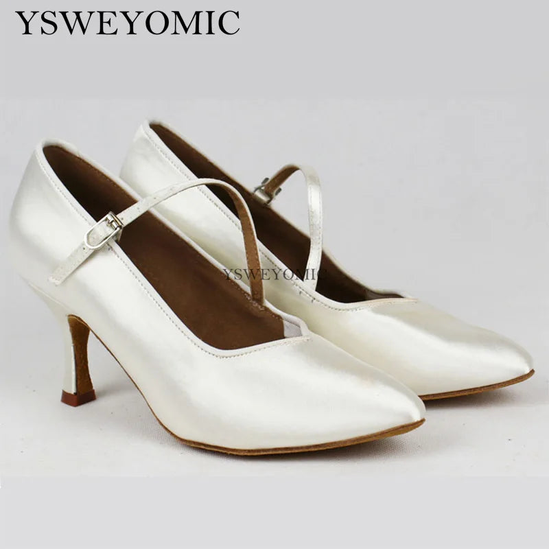 Souliers de danse latine femme satin — Malakhov - semelle